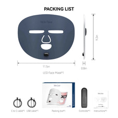 Wireless Near-Infrared and Red Light Therapy Facial Mask
