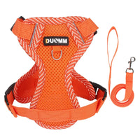 Orange Reflective Cat & Dog Harness & Leash Set by Snagg A Harness