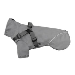 Waterproof Dog Rain Jacket with Harness – Safety Reflective Outdoor Raincoat for Small Dogs (Jungle & Camping)