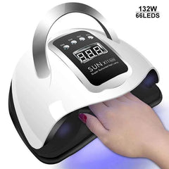 Professional 18 Color Gel & 9 Color Poly Extension Mega Kit – 132W High-Power UV/LED Curing System