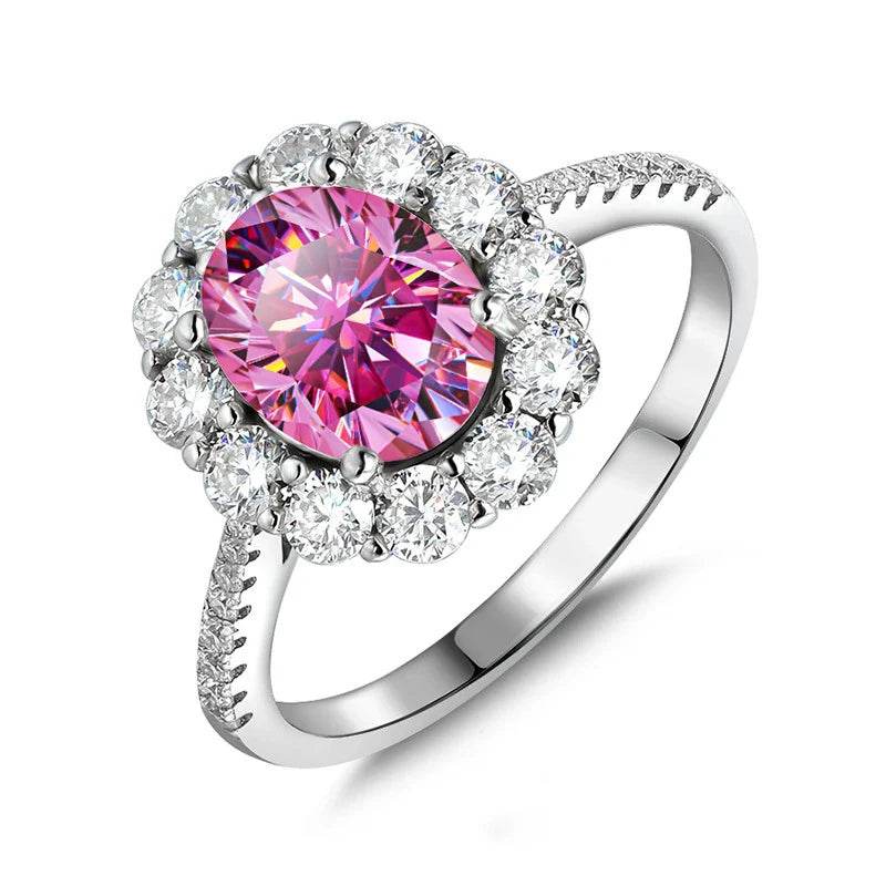 2ct Oval Teal Moissanite Ring - SnaggIt