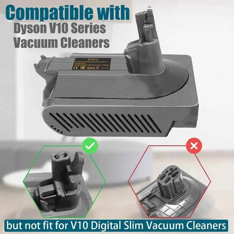 MT18V10 battery adapter for Dyson V10 vacuums – image 4