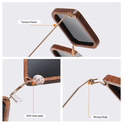 Rosewood Handmade Sunglasses by Snagg It Sunglasses