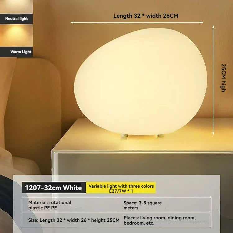 Modern Cobblestone Minimalist LED Night Light by Snagg A Table Lamp