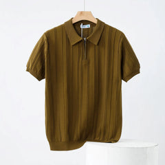 Vintage Knitted Polo | England Style Summer Business Casual