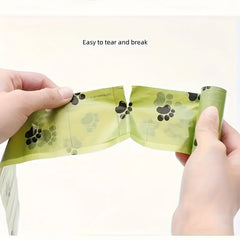 High Density Paw Print Waste Bags | Thickened Leak Proof & Odor Control Design