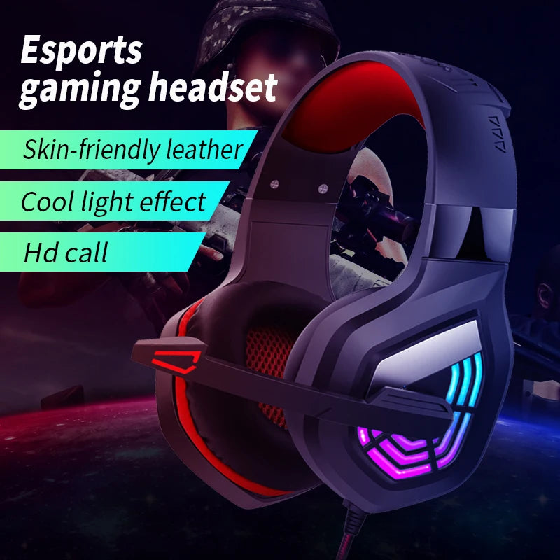 LED Wired Gaming Headset for PC & Laptop Gaming by Snagg A Gaming Headset