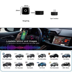 2025 Wireless CarPlay & Android Auto AI Box by Snagg A Car Adapter