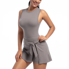 Women's Sports Skirt Dress | Tennis Golf Yoga Gym Running Workout Fitness One-Piece Athletic Dress