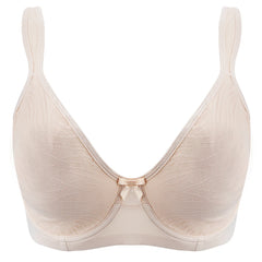 Plus Size Floral Lace Minimizer Bra | Underwire Full Coverage Unpadded High Support