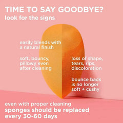 Miracle Complexion Sponge Set – Professional 4 Pack for a Luminous, Streak Free Base