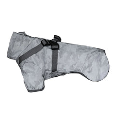 Waterproof Dog Rain Jacket with Harness – Safety Reflective Outdoor Raincoat for Small Dogs (Jungle & Camping)