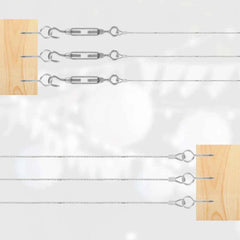 304 Stainless Steel Wire Rope Kit 15/30M | PVC Coated Heavy-Duty Cable for Garden Balcony Farm Fence Tent