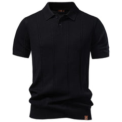 Men's "Old Money" Stripe Golf Polo | Icy-Touch Summer Essential