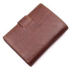 2025 RFID Vintage Leather Short Wallet - SnaggIt