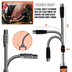 68-in-1 Magnetic Ratchet Screwdriver Set - SnaggIt