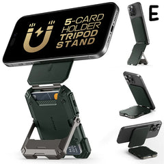 MagSafe Compatible Magnetic Tripod Phone Stand with Card Holder by Snagg A MagSafe Wallet