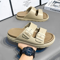 Men’s Retro Buckle EVA Slippers by Snagg A Slipper