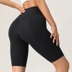 Women’s High-Waisted Yoga Shorts by Snagg A Short