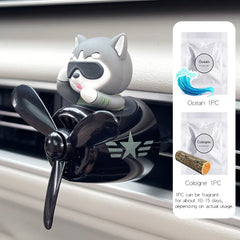 Rotating Airplane Pilot Bear Car Air Freshener by Snagg An Air Freshener