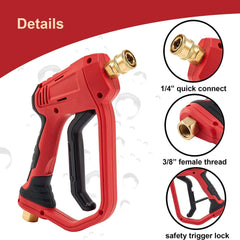 4000 PSI Spray Gun with Nozzles & Foam Lance Kit by Snagg A Foam Cannon