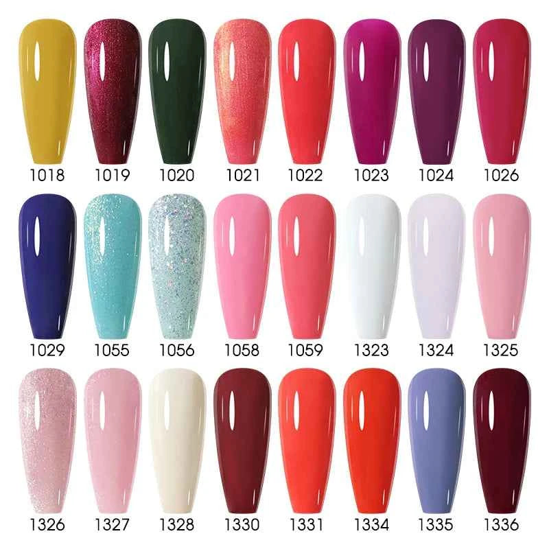 Professional 15ml HEMA & TPO Free Gel Polish – High-Performance Red & Multi Tone Semi Permanent Varnish