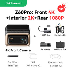 4K UHD Smart Dash Cam | Dual Sony Starvis 2 & 4G Cloud Monitoring