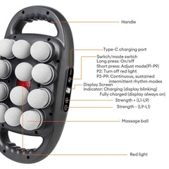 8/16 Heads Body High Frequency Vibration Massage Gun