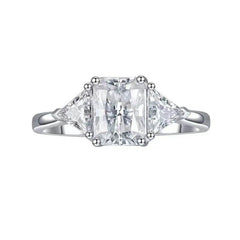 2ct Teal Moissanite Ring - SnaggIt