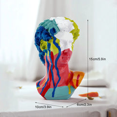 David Head Resin Sculpture by Snagg A Sculpture