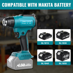 Cordless Multi Platform Heat Gun | 550°C Industrial Hot Air Tool with LED Task Light