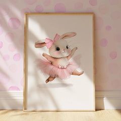 3pcs Ballerina Bunny Canvas Prints by Snagg A Print