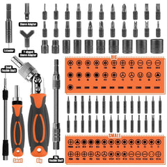 68-in-1 Magnetic Ratchet Screwdriver Set - SnaggIt