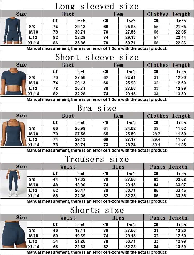 Women's 2-Piece Seamless Long Sleeve Crop Top Yoga Set | High Waist Leggings Gym Fitness Suit