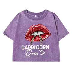 "Capricorn Queen" Graphic Tee Street Style Shirt