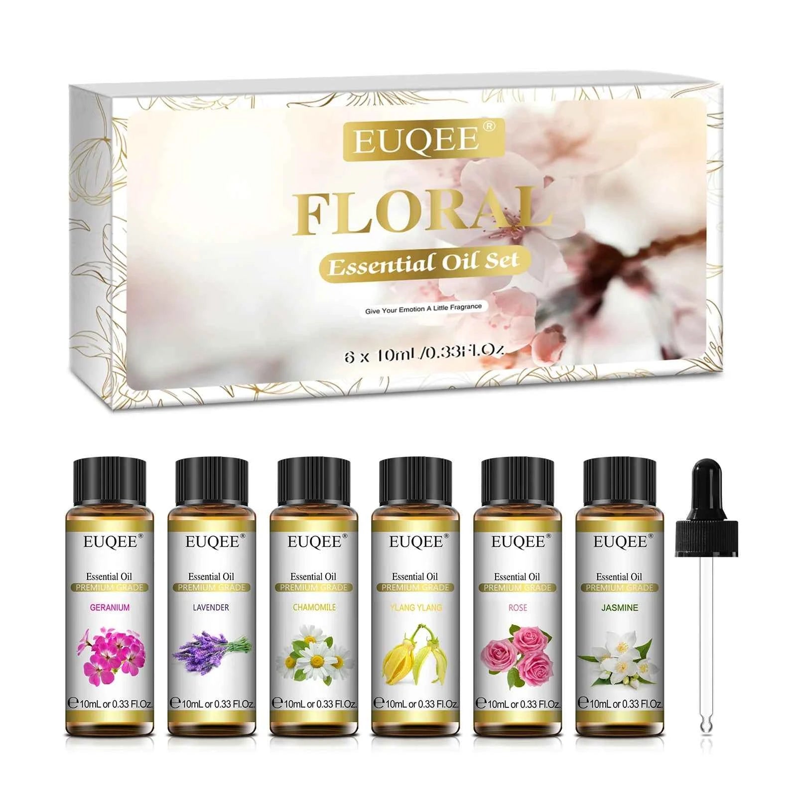 6 Piece Essential Oil Collection – 100% Pure Natural Aromatherapy Set for Diffusion & DIY Wellness