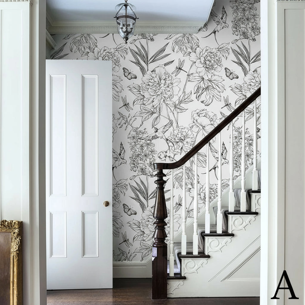 Floral Modern Waterproof Wallpaper by Snagg A Wallpaper