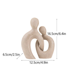 Abstract Couple Resin Sculpture by Snagg A Sculpture