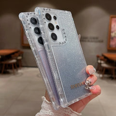 3 in 1 Clear Gradient Glitter Case For Samsung Galaxy S25 Series by Snagg A Phone Case