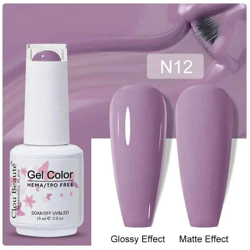 Professional 15ml HEMA & TPO Free Gel Polish – High-Performance Red & Multi Tone Semi Permanent Varnish