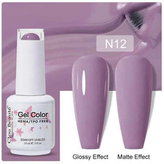 Professional 15ml HEMA & TPO Free Gel Polish – High-Performance Red & Multi Tone Semi Permanent Varnish
