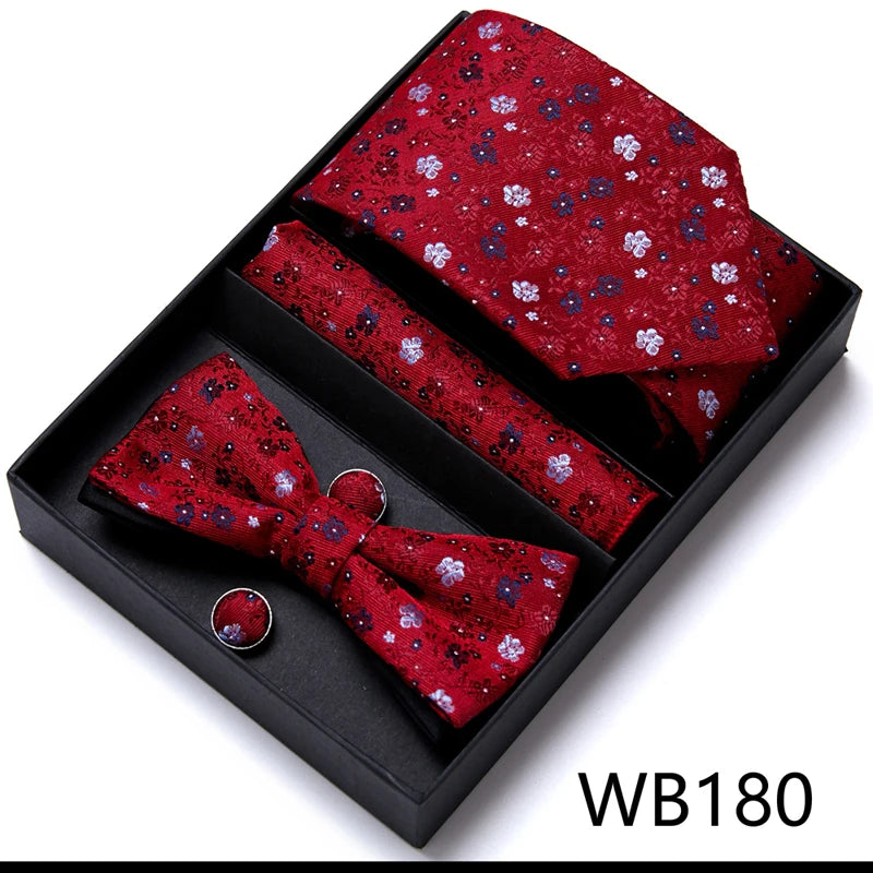 Men’s Luxury Tie & Bow Set - WB180 - Others In Fashion
