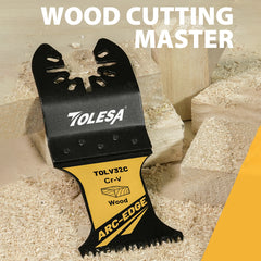 3/50PCS Arc Edge Oscillating Saw Blades – Japanese Tooth, Multi-Tool Blades for Wood & Plastic, Clean Precision Cuts