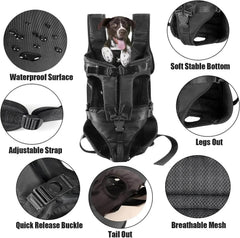 Adjustable Front & Backpack Dog Bag - SnaggIt