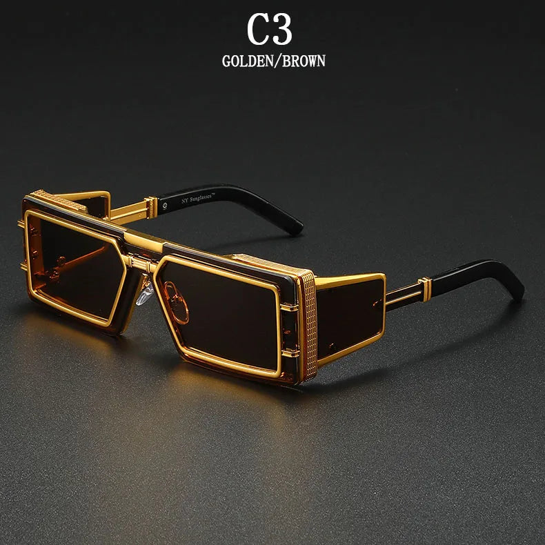 Square Vintage Luxury Steampunk Sunglasses by Snagg A Shades