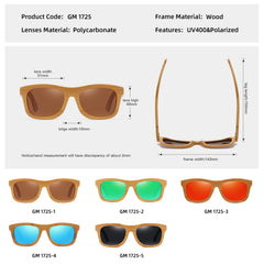 Vintage Bamboo & Wood Sunglasses by Snagg It Sunglasses