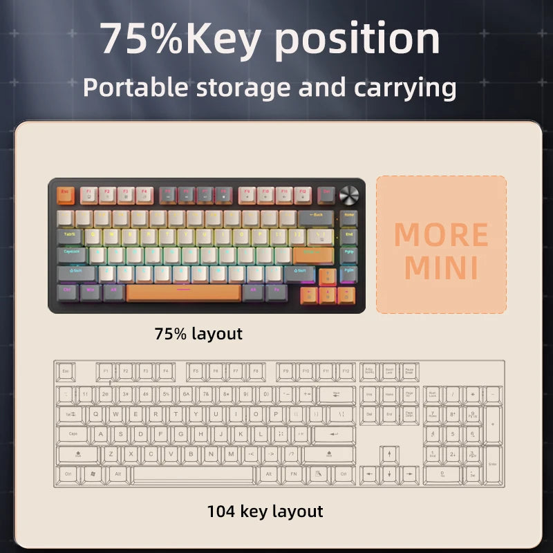 75% Wired Mechanical Keyboard by Snagg A Keyboard