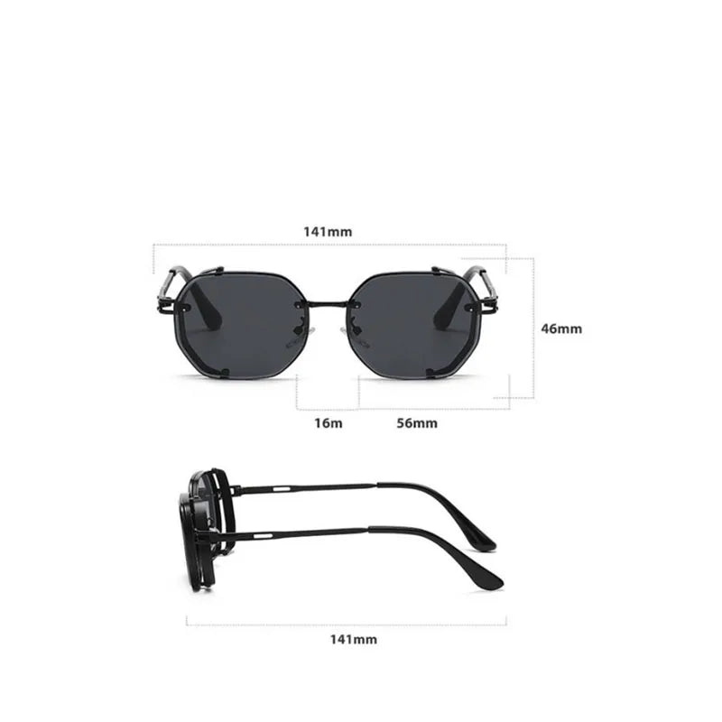 Steampunk Square Sunglasses by Snagg A Shades