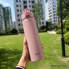 600ml/750ml High Performance Thermal Flask | Integrated Straw & All-Day Insulation