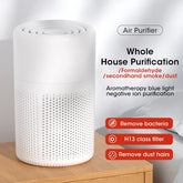 Compact HEPA Desktop Air Purifier - 360° Purification & Integrated Aromatherapy